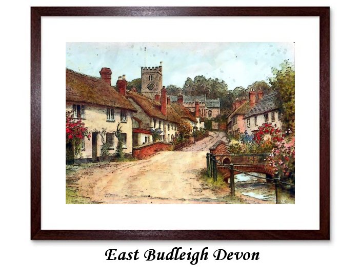 East Budleigh Devon Framed Print